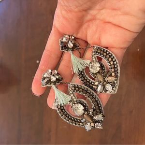 Deepa Gurnani lightweight gorgeous crystal drop earrings